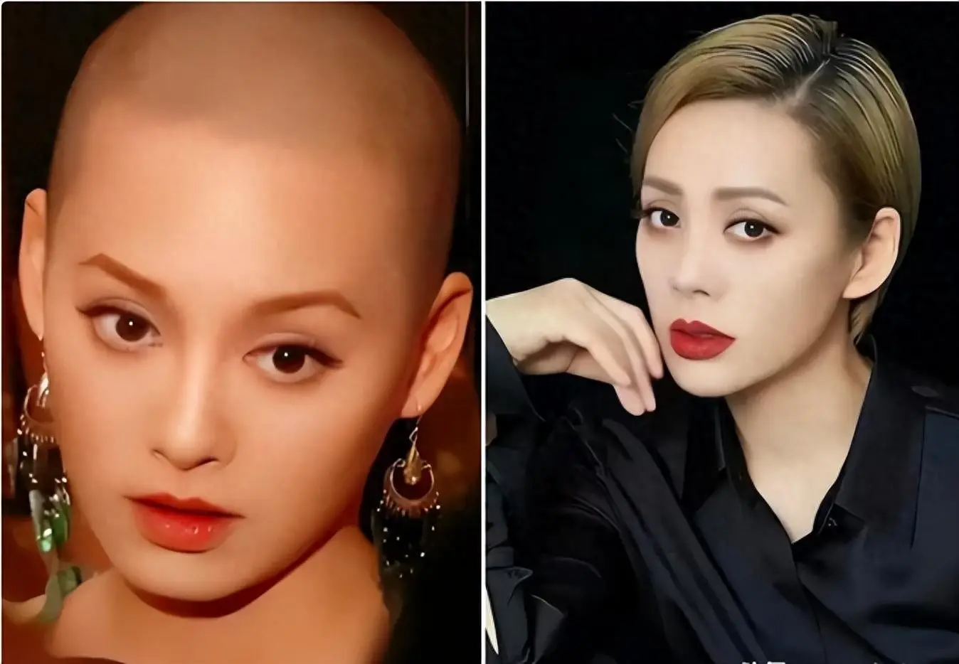 果然光头是最能考验美女颜值的，这9位光头女星哪个惊艳到了你？